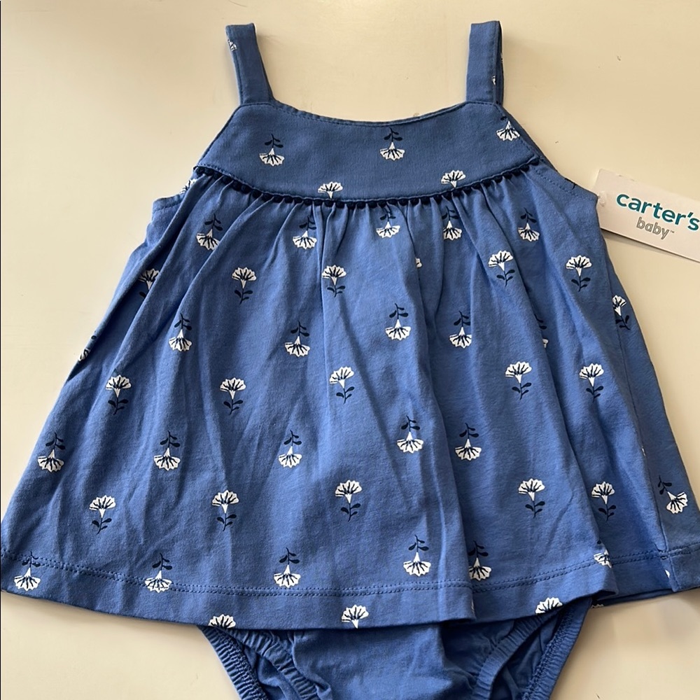 Carter's Blue Floral One Piece